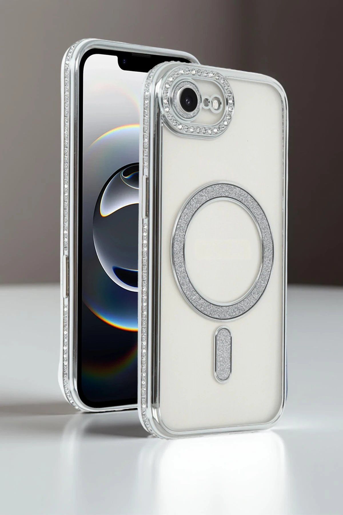 CepteToptan Newface Apple iPhone 16E Joke Simli Magneticsafe Kılıf - Derin Mor