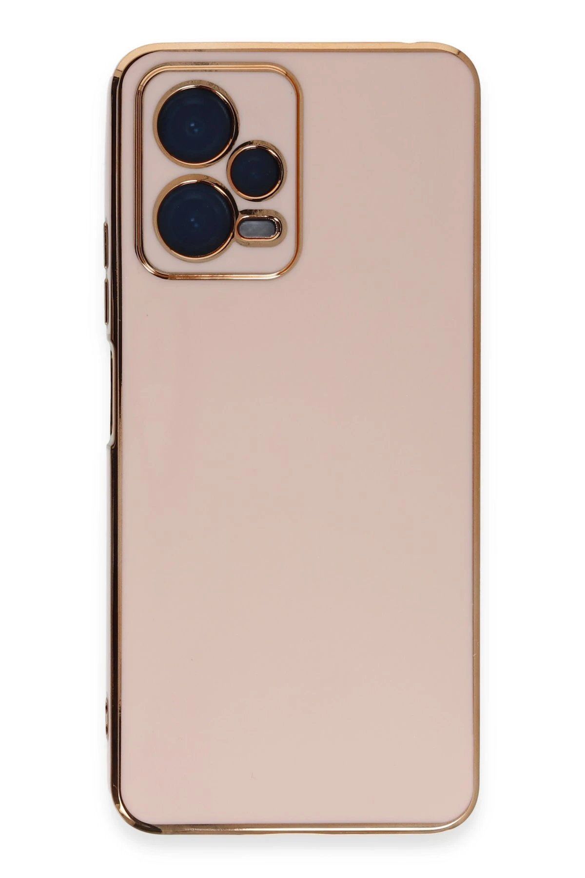 CepteToptan Newface Xiaomi Redmi Note 12 Pro 5G Kılıf Volet Silikon - Pembe