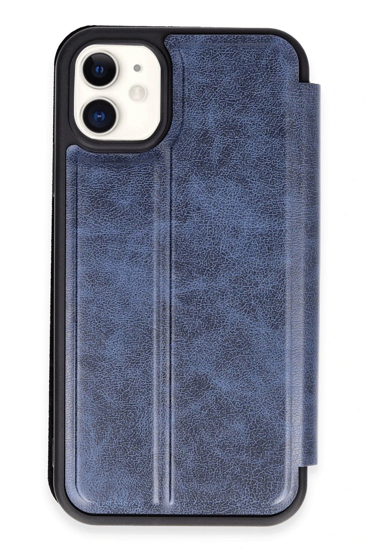 CepteToptan Newface iPhone 11 Kılıf Flip Cover - Lacivert