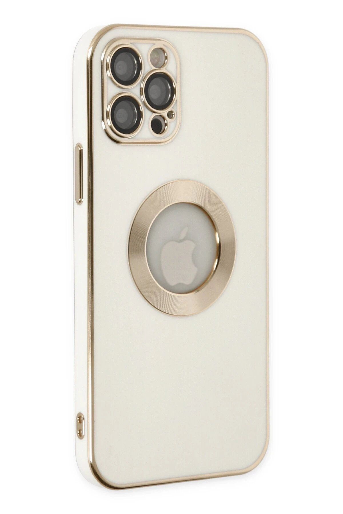 CepteToptan Newface iPhone 12 Pro Max Kılıf Store Silikon - Beyaz