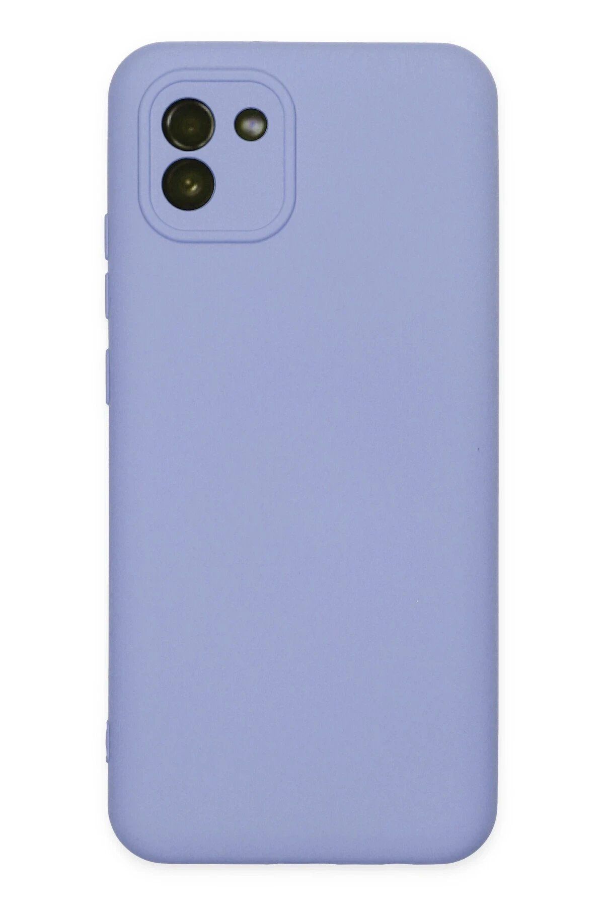 CepteToptan Newface Samsung Galaxy A03 Kılıf Nano içi Kadife Silikon - Lila
