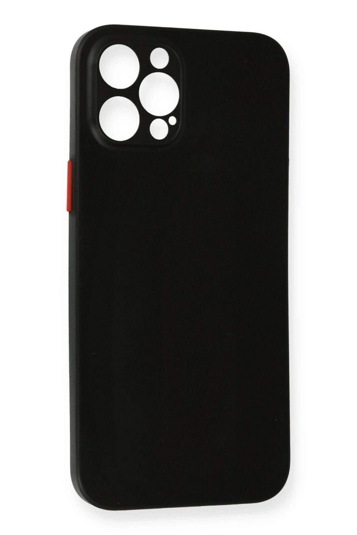 CepteToptan Newface iPhone 12 Pro Max Kılıf PP Ultra İnce Kapak - Siyah