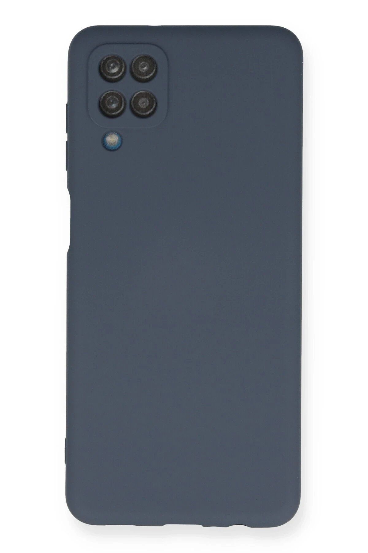 Toptan Bulurum Newface Samsung Galaxy A12 Kılıf Nano içi Kadife Silikon - Gri