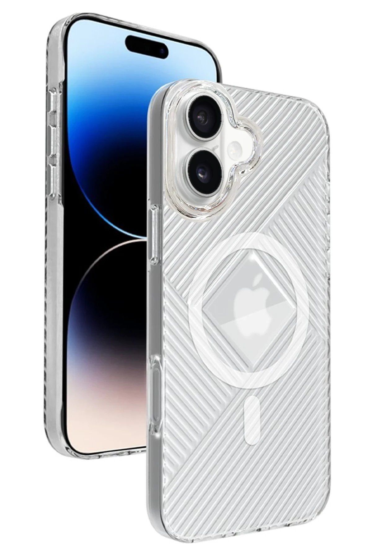 CepteToptan Joko iPhone 16 Stella PC Sert Magsafe Kılıf - Şeffaf