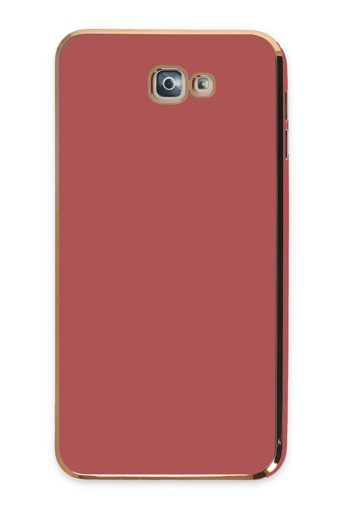 CepteToptan Newface Samsung Galaxy J7 Prime Kılıf Volet Silikon - Kırmızı