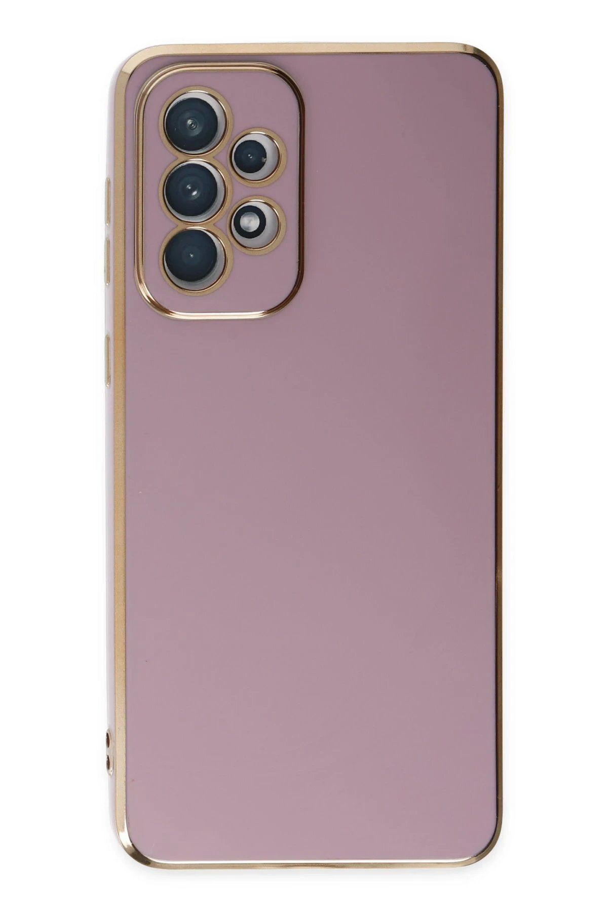 CepteToptan Newface Samsung Galaxy A73 5G Kılıf Volet Silikon - Mor