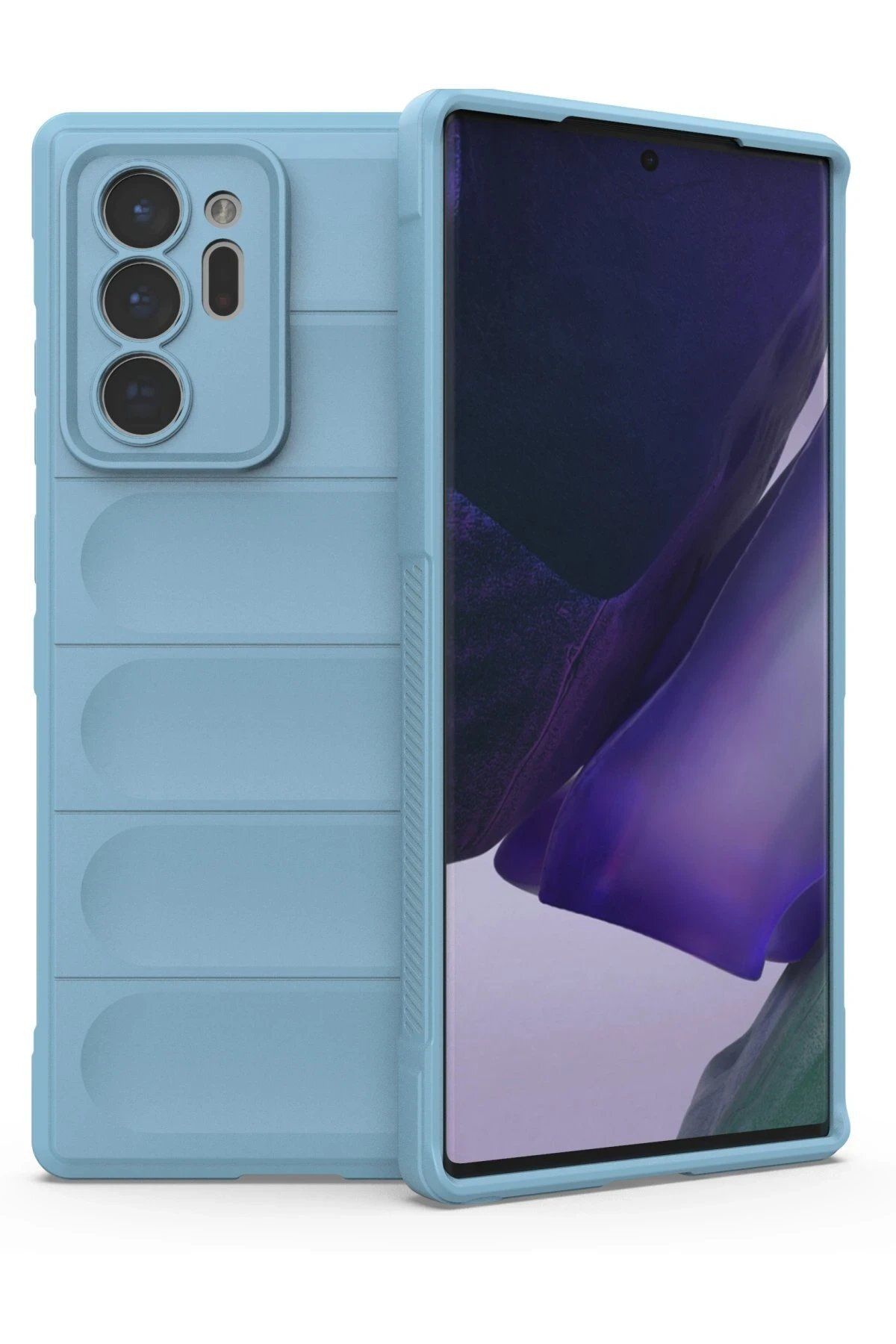 CepteToptan Newface Samsung Galaxy Note 20 Ultra Kılıf Optimum Silikon - Sky Blue