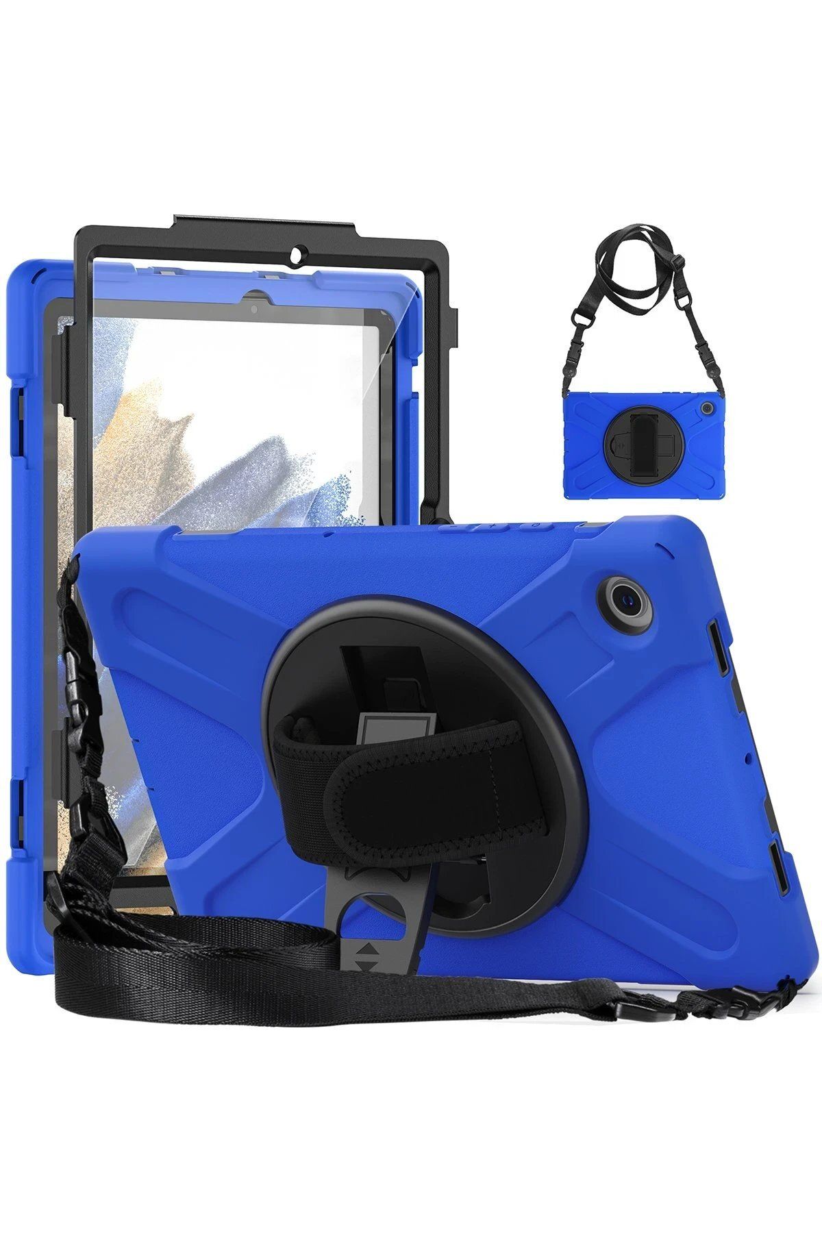 nerede bulurum Newface Samsung Galaxy X200 Tab A8 10.5 Kılıf Amazing Tablet Kapak - Mavi