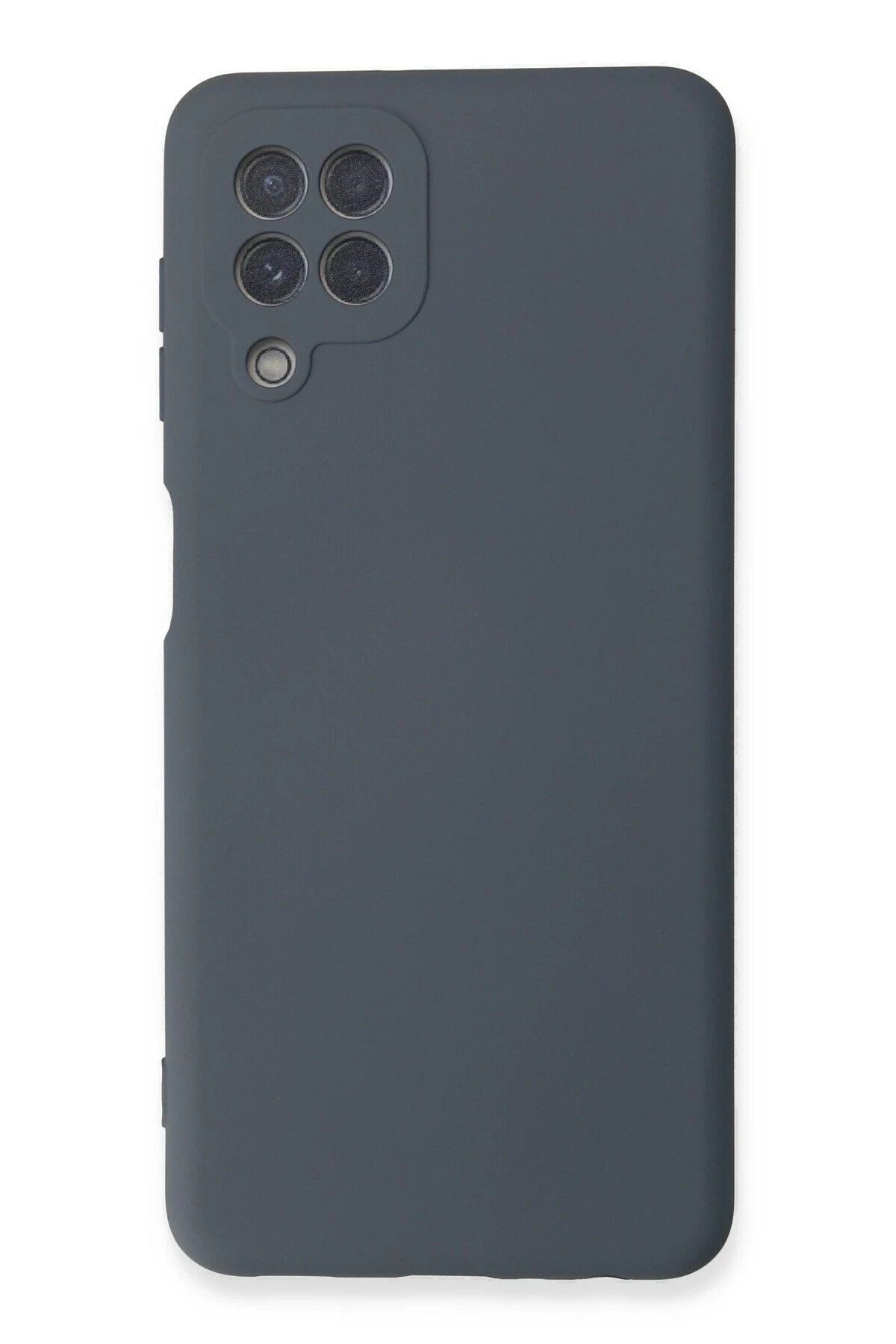 CepteToptan Newface Samsung Galaxy A22 Kılıf Nano içi Kadife Silikon - Gri
