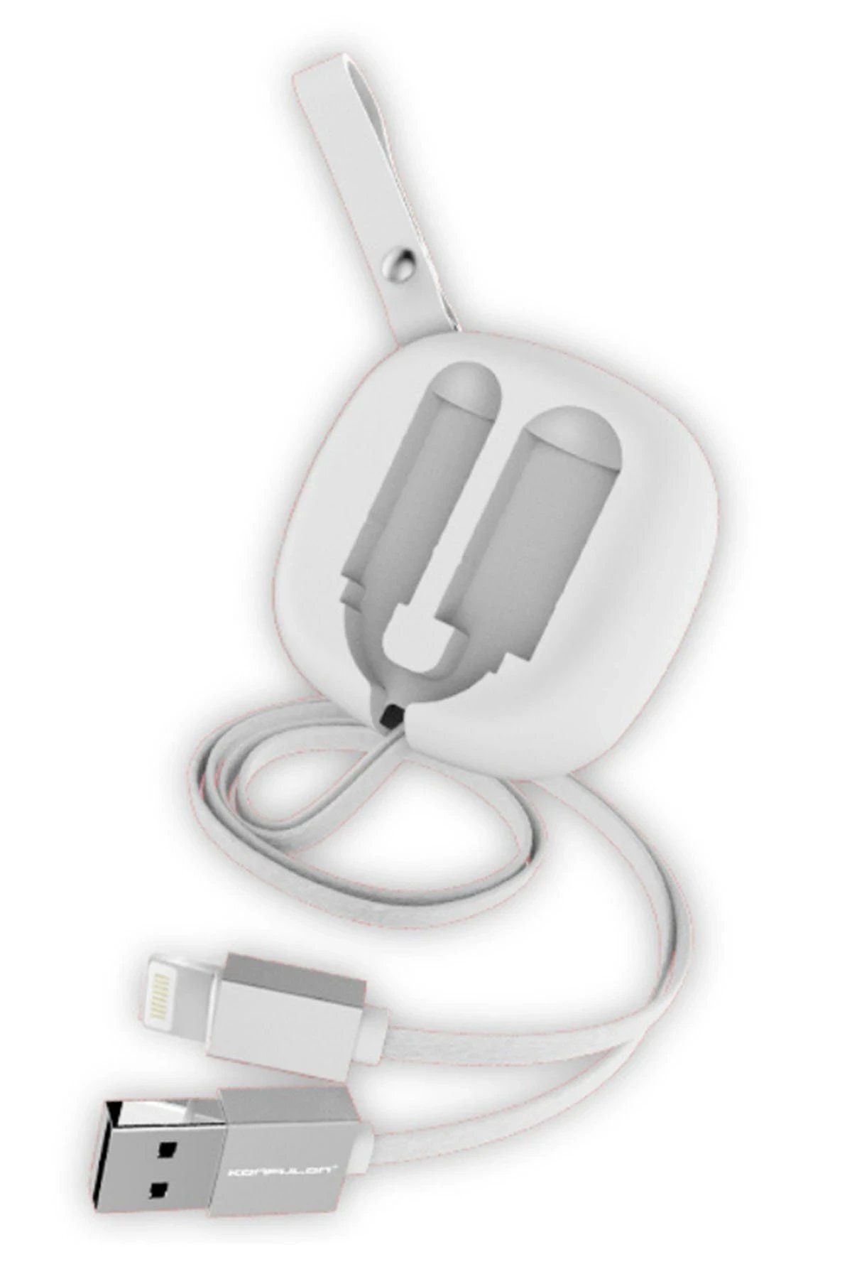 CepteToptan Konfulon S80 Lightning Kablo iphone Uyumlu 20cm-1M 2A - Beyaz