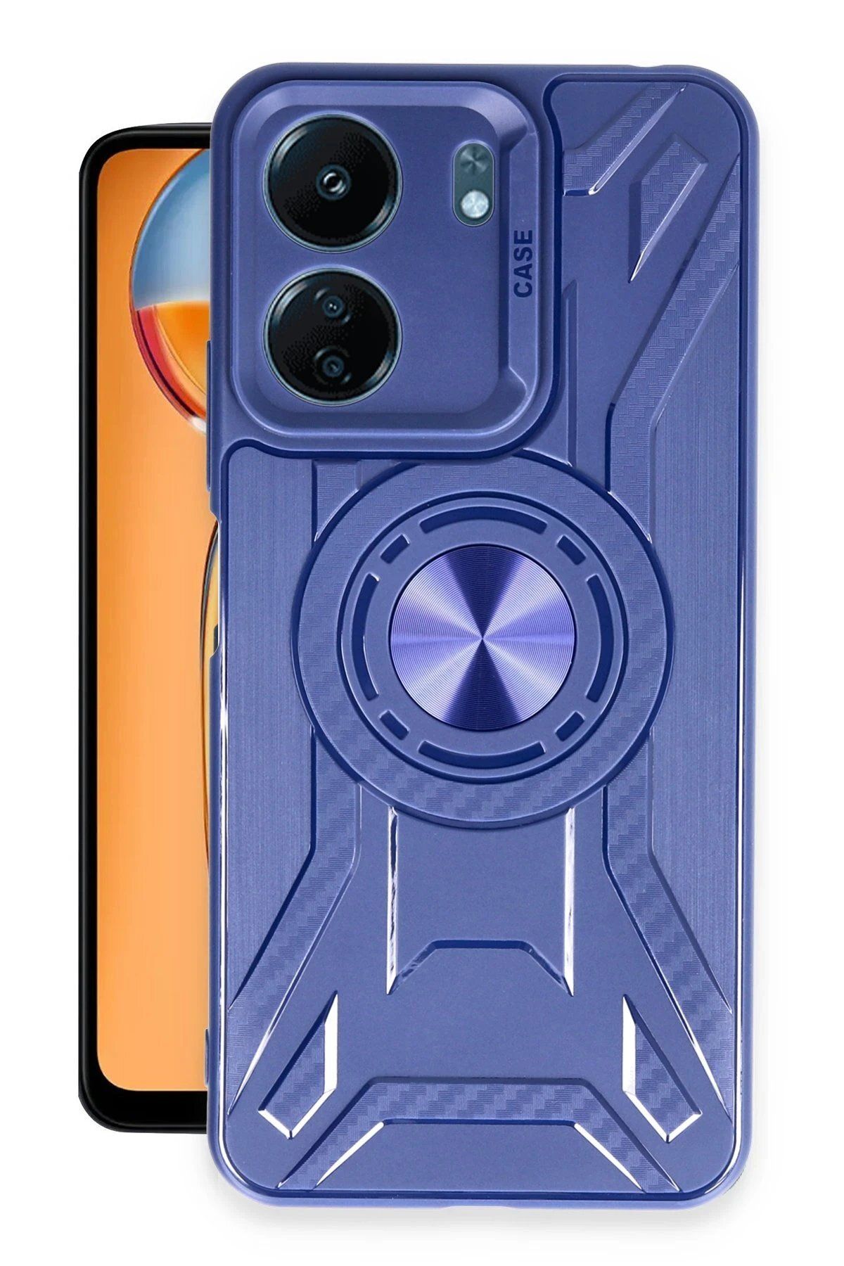 CepteToptan Newface Xiaomi Redmi 13C Kılıf Lincoln Silikon - Lacivert