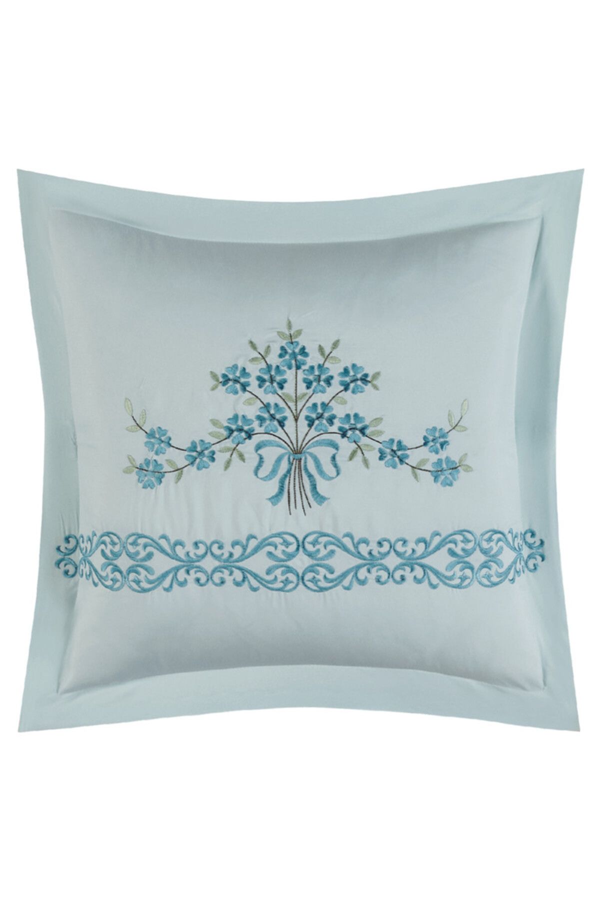 HOURS-Horse Macrofiber Comforter Set, 4 Pieces, Double-Sided, Embroidered with a Classy Pattern, Cornelia-009 4