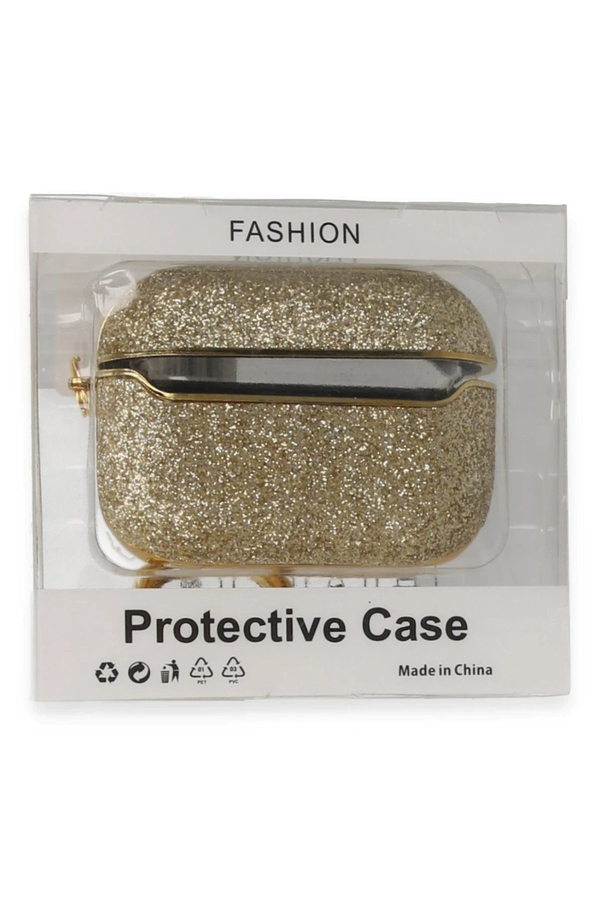 CepteToptan Newface Airpods Pro 2 (2.nesil) Spell Simli Kılıf - Gold