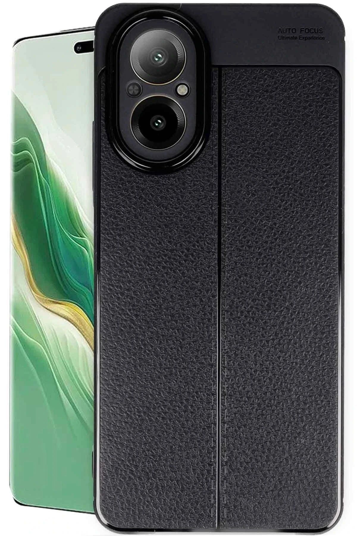 CepteToptan Newface Realme 12 Lite Kılıf Auto Focus Kapak - Siyah