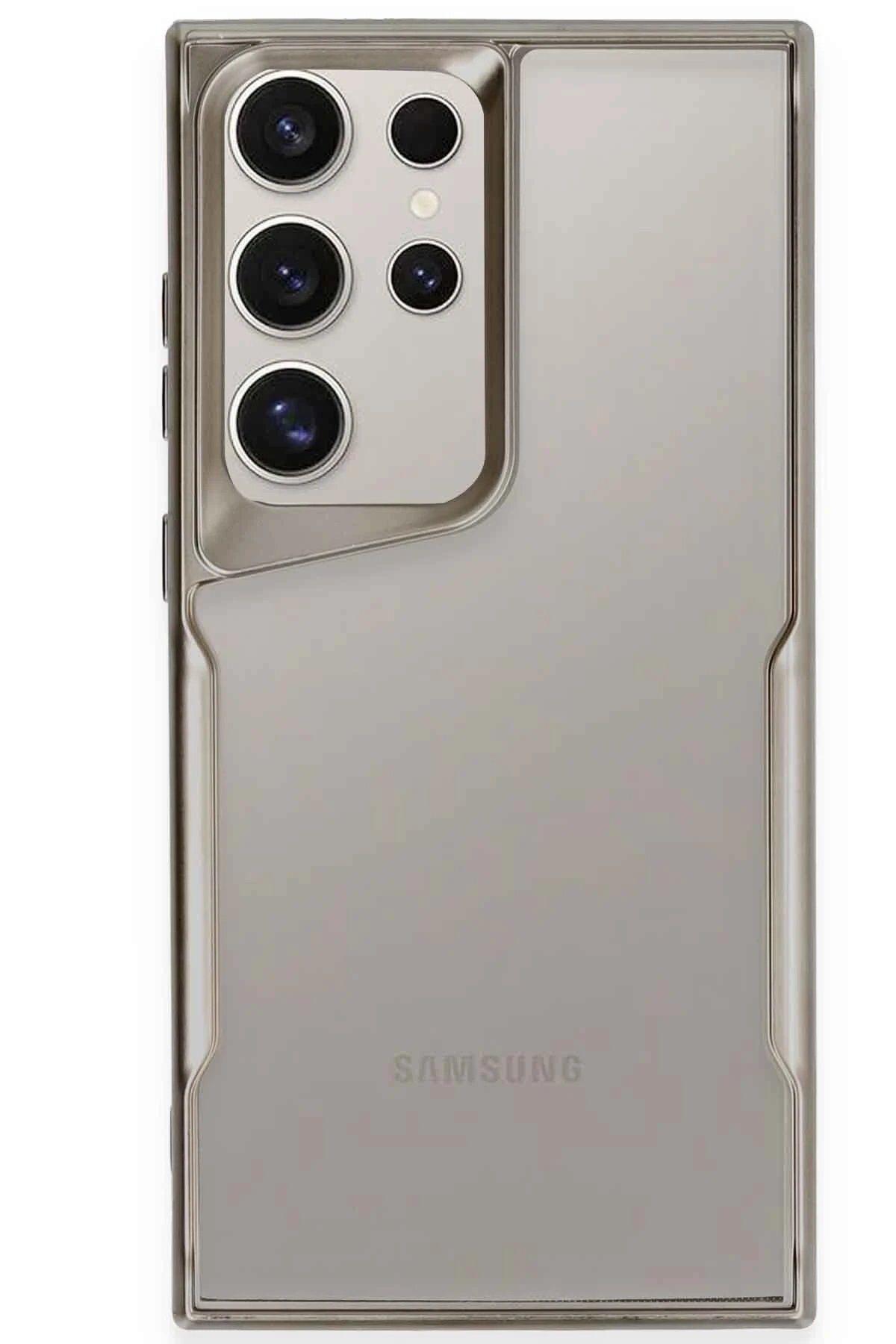 CepteToptan Newface Samsung Galaxy S24 Ultra Kılıf Boyi Silikon Kapak - Titan Gri