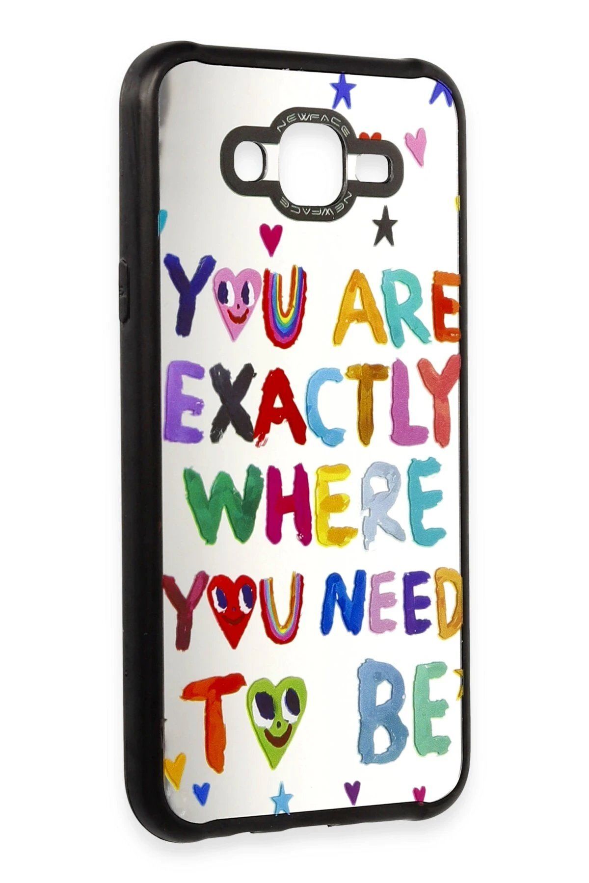 CepteToptan Newface Samsung Galaxy J7 Kılıf Mirror Desenli Kapak - Mirror - 10