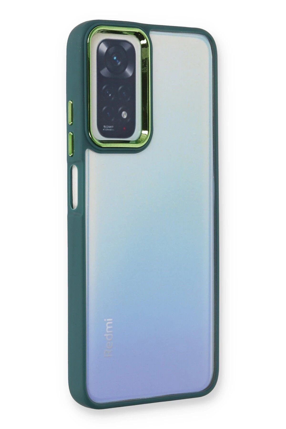 CepteToptan Newface Xiaomi Redmi Note 11 Pro Kılıf Dora Kapak - Haki Yeşil