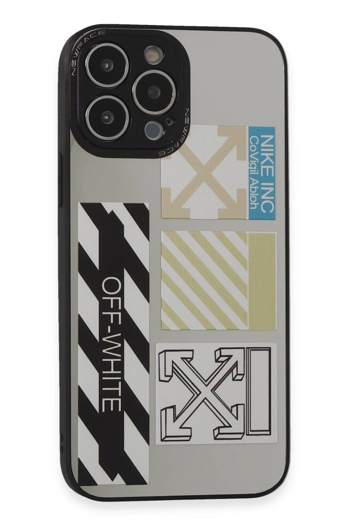 CepteToptan Newface iPhone 14 Pro Kılıf Mirror Desenli Kapak - Mirror - 6