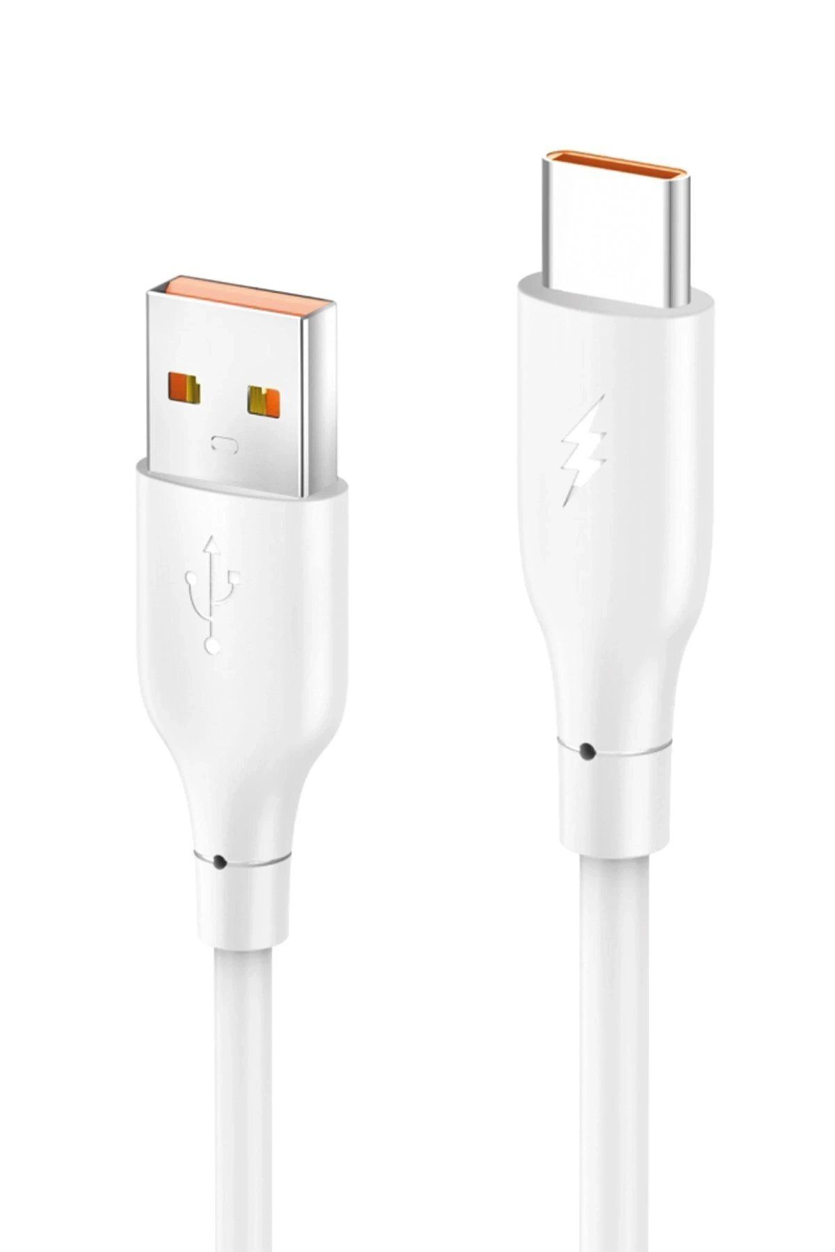 CepteToptan DC65 USB to Type-C 1M 3.0A Hızlı Şarj Kablo - Beyaz