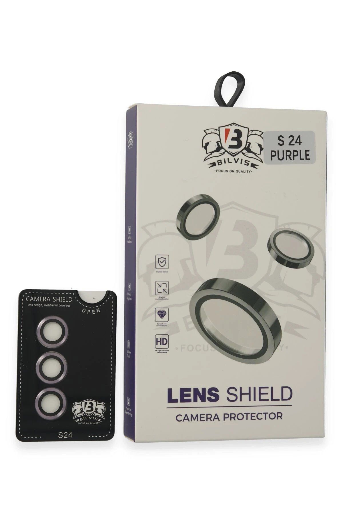 CepteToptan Newface Samsung Galaxy S24 Bilvis Titan Kamera Lens - Derin Mor