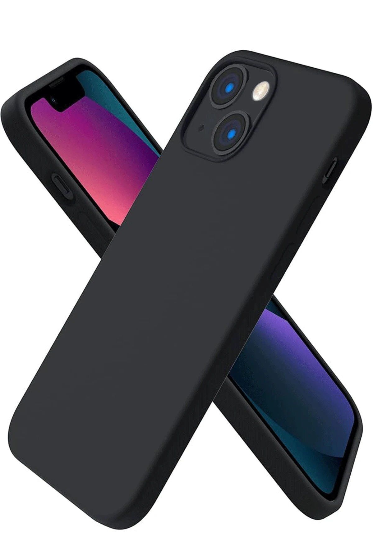 CepteToptan Newface iPhone 13 Mini Kılıf First Silikon - Siyah