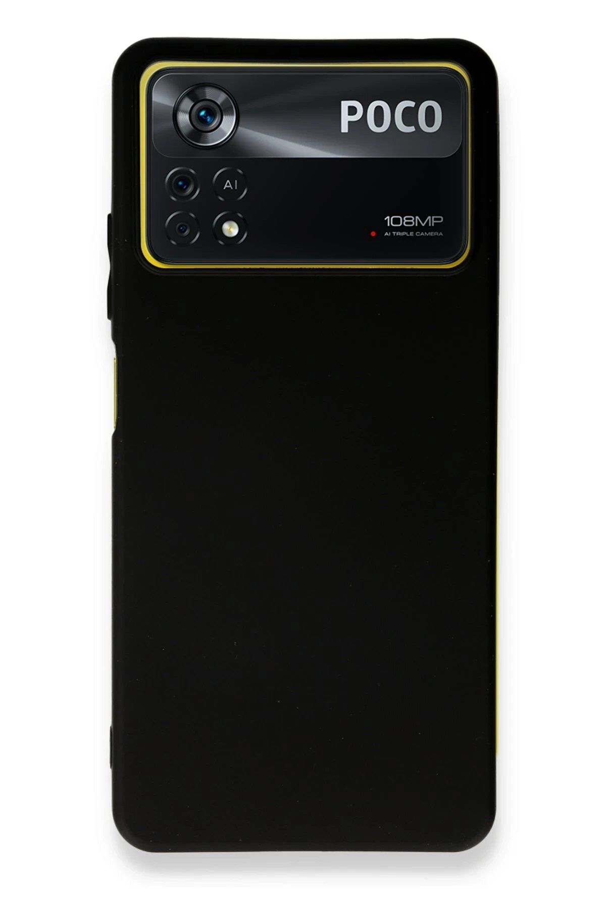 CepteToptan Newface Xiaomi Poco X4 Pro 5G Kılıf First Silikon - Siyah