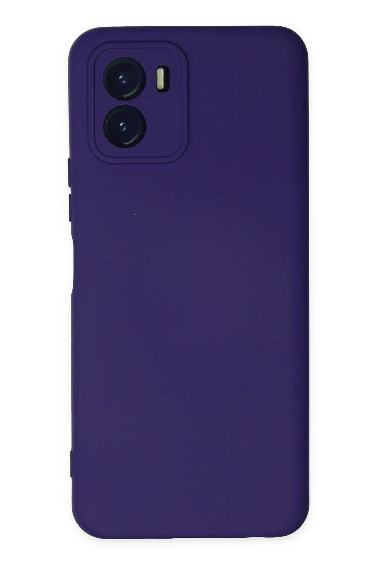 Toptan Bulurum Newface Vivo Y15S Kılıf Nano içi Kadife Silikon - Mor
