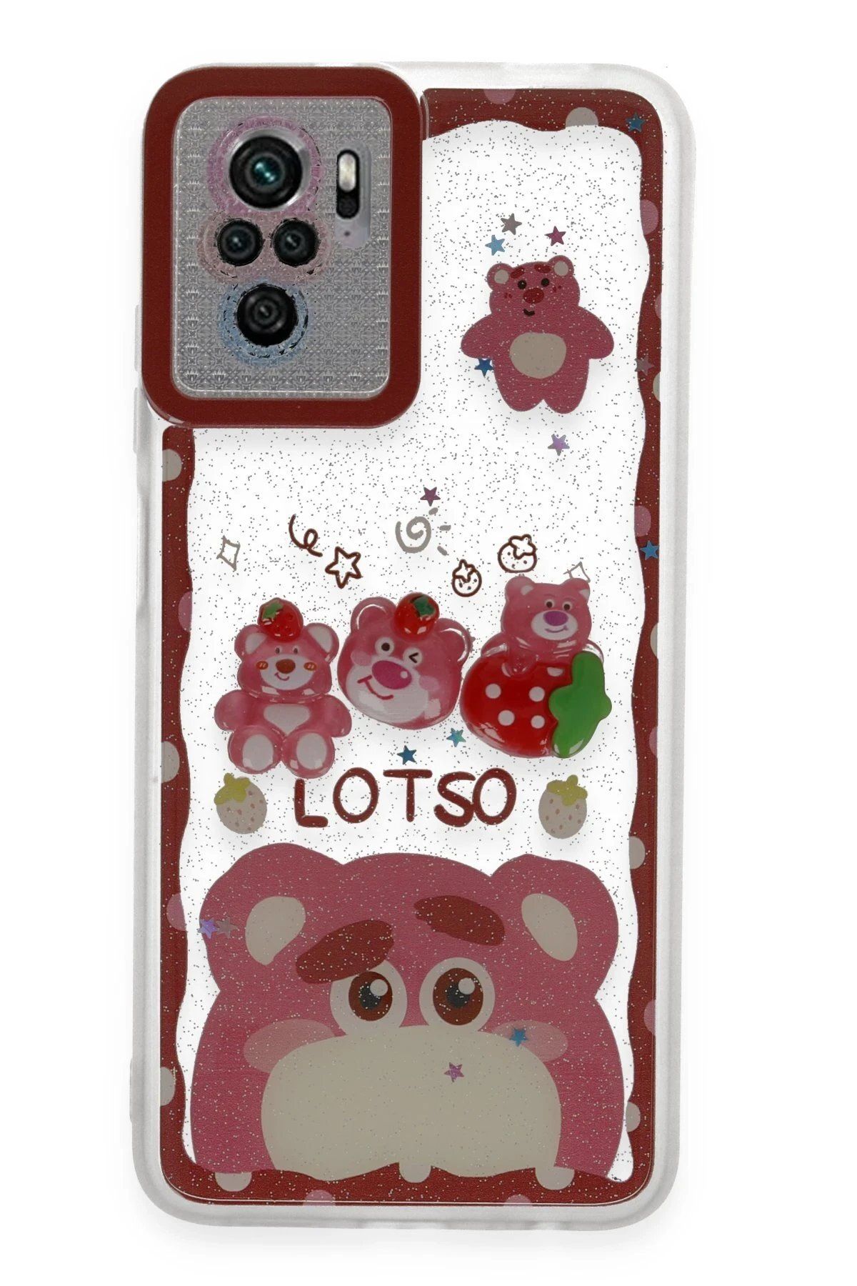 CepteToptan Newface Xiaomi Redmi Note 10 Kılıf Sweet Desenli Silikon Kapak - Pembe