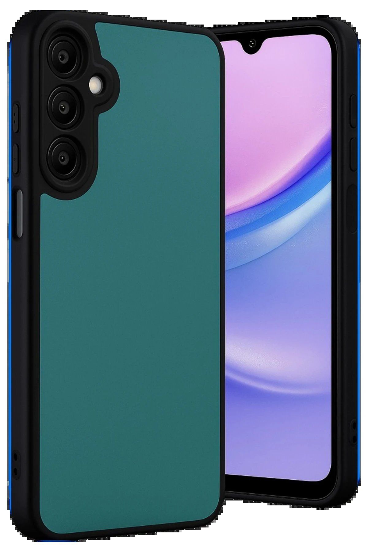 CepteToptan Newface Samsung Galaxy M15 Kılıf Aras Deri Kapak - Açık Yeşil