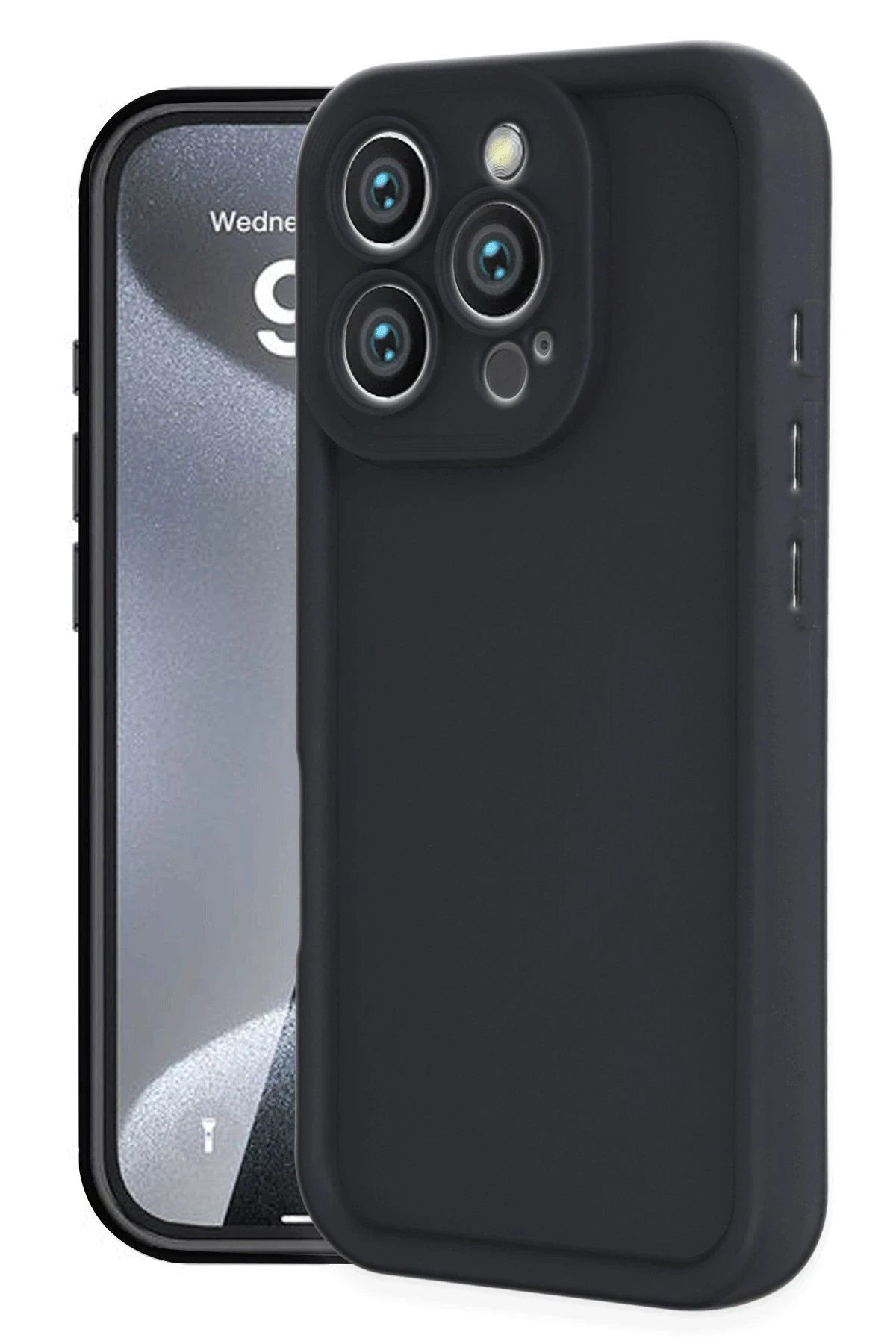 CepteToptan Newface iPhone 16 Pro Kılıf Viera Silikon - Siyah