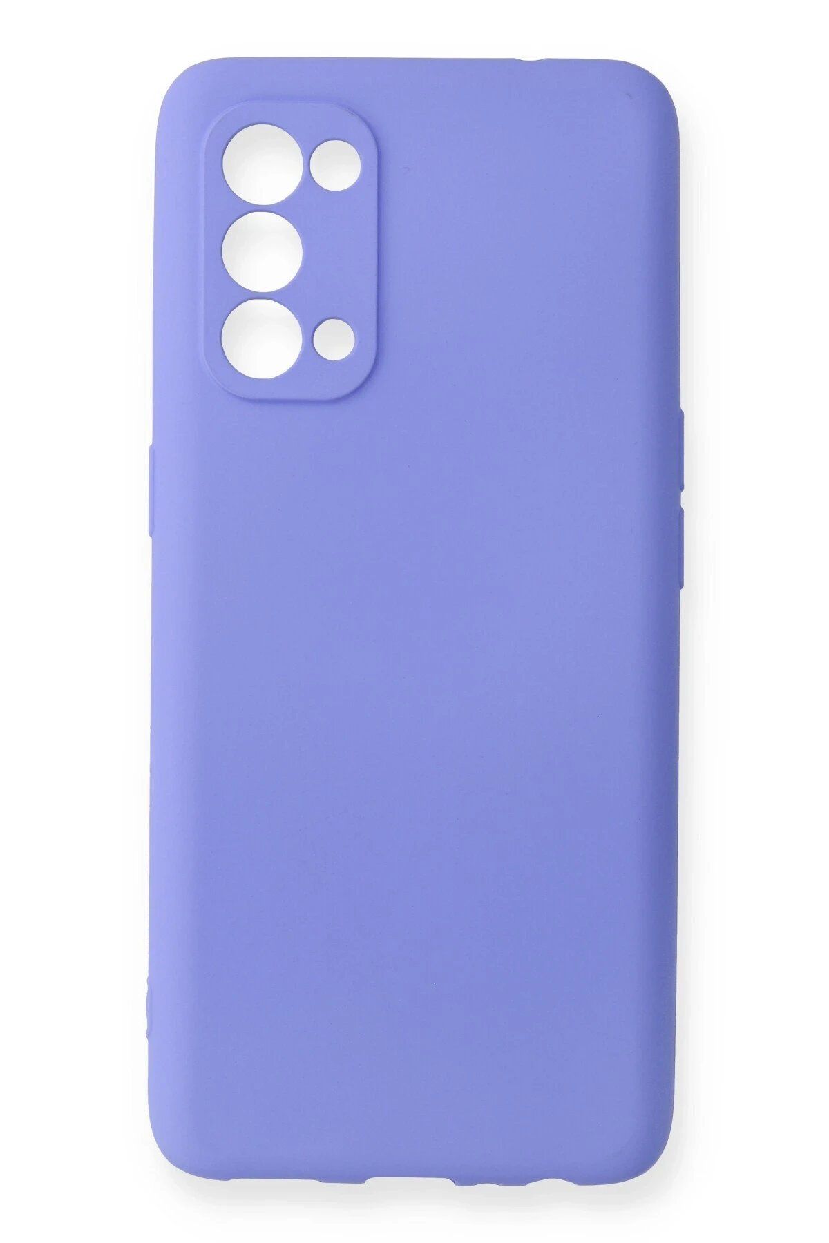 CepteToptan Newface Oppo Reno 5 Pro Kılıf First Silikon - Lila