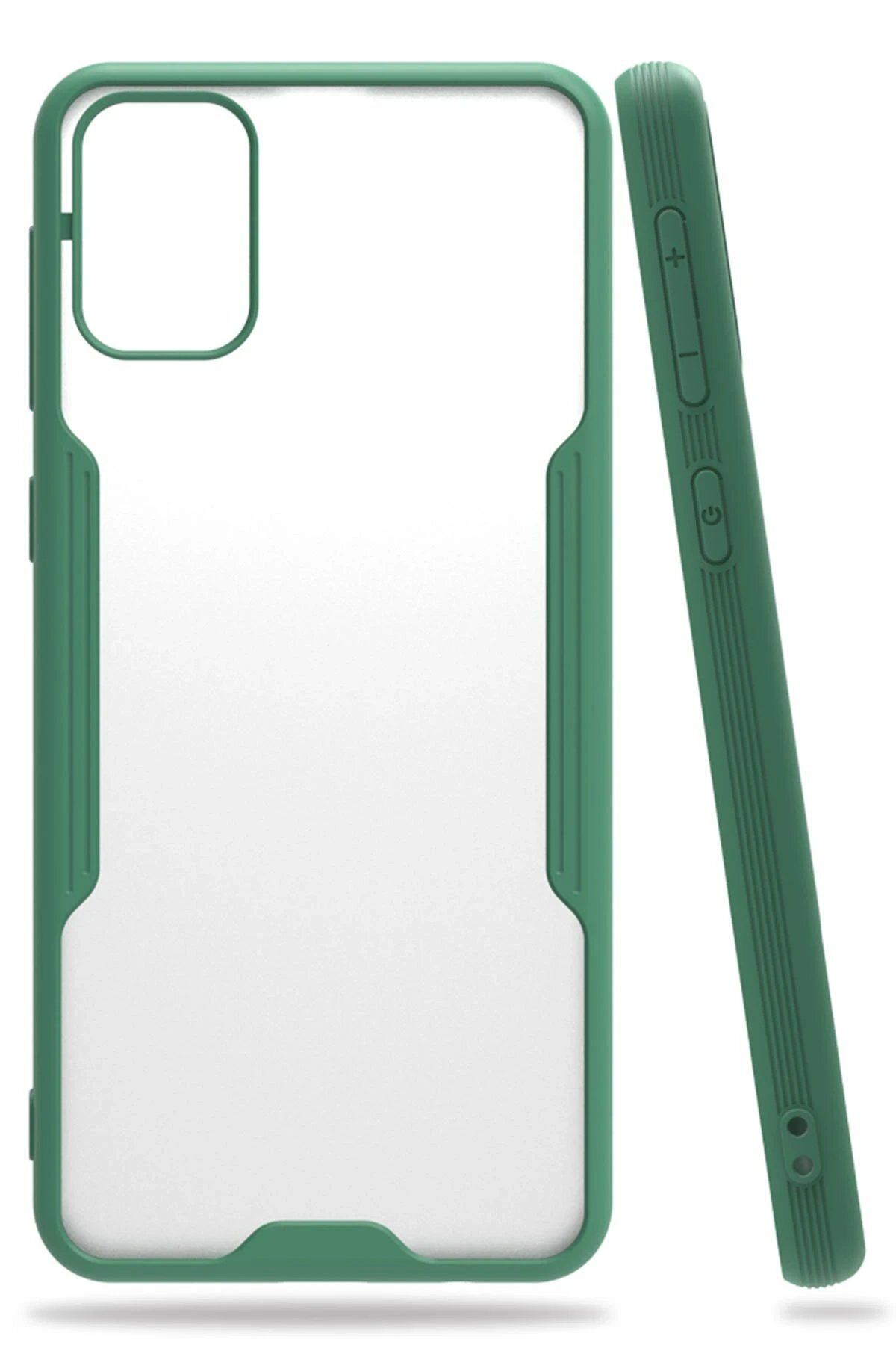 Toptan Bulurum Samsung Galaxy M31 Kılıf Platin Silikon - Yeşil