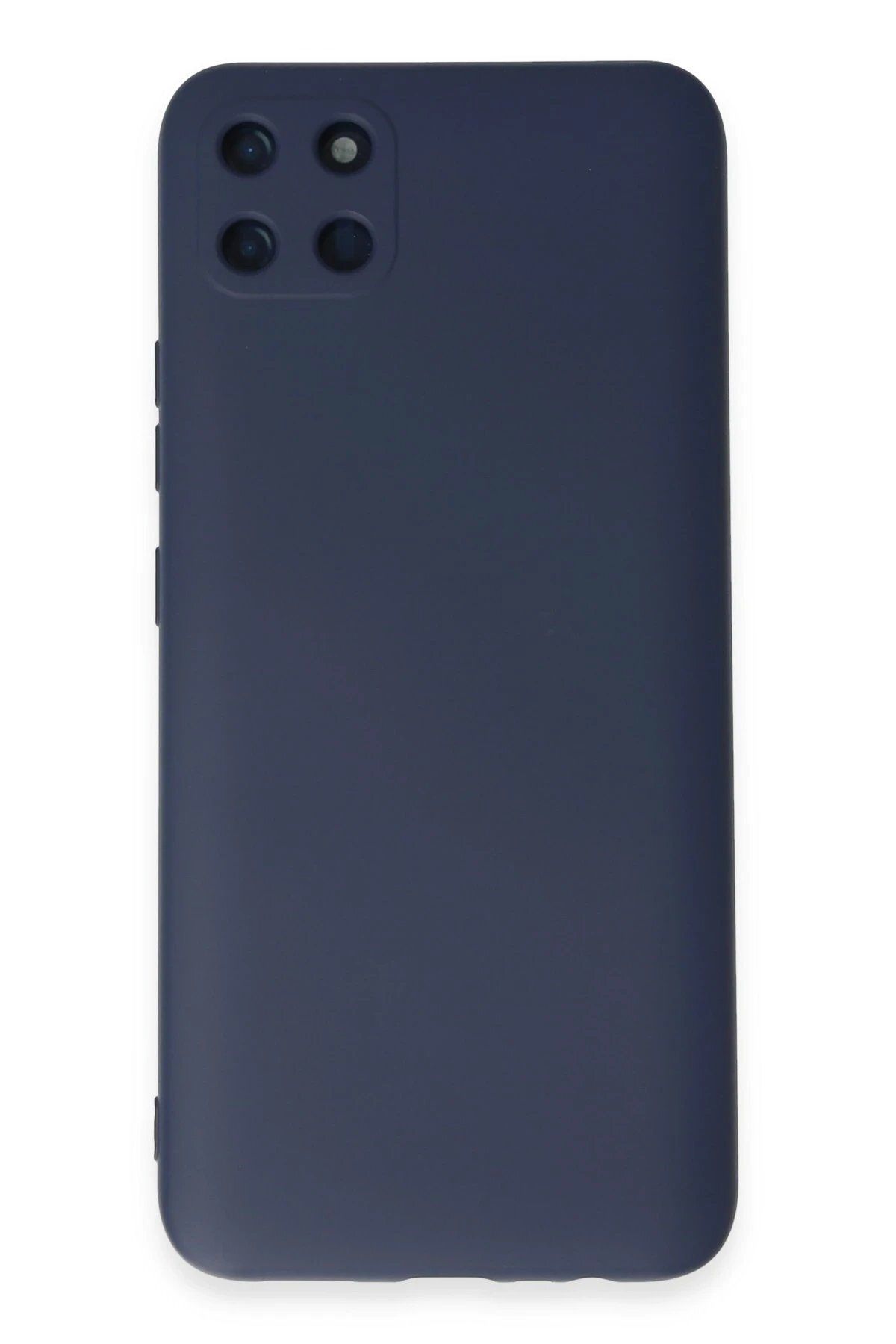 CepteToptan Newface Realme C11 Kılıf Nano içi Kadife Silikon - Lacivert