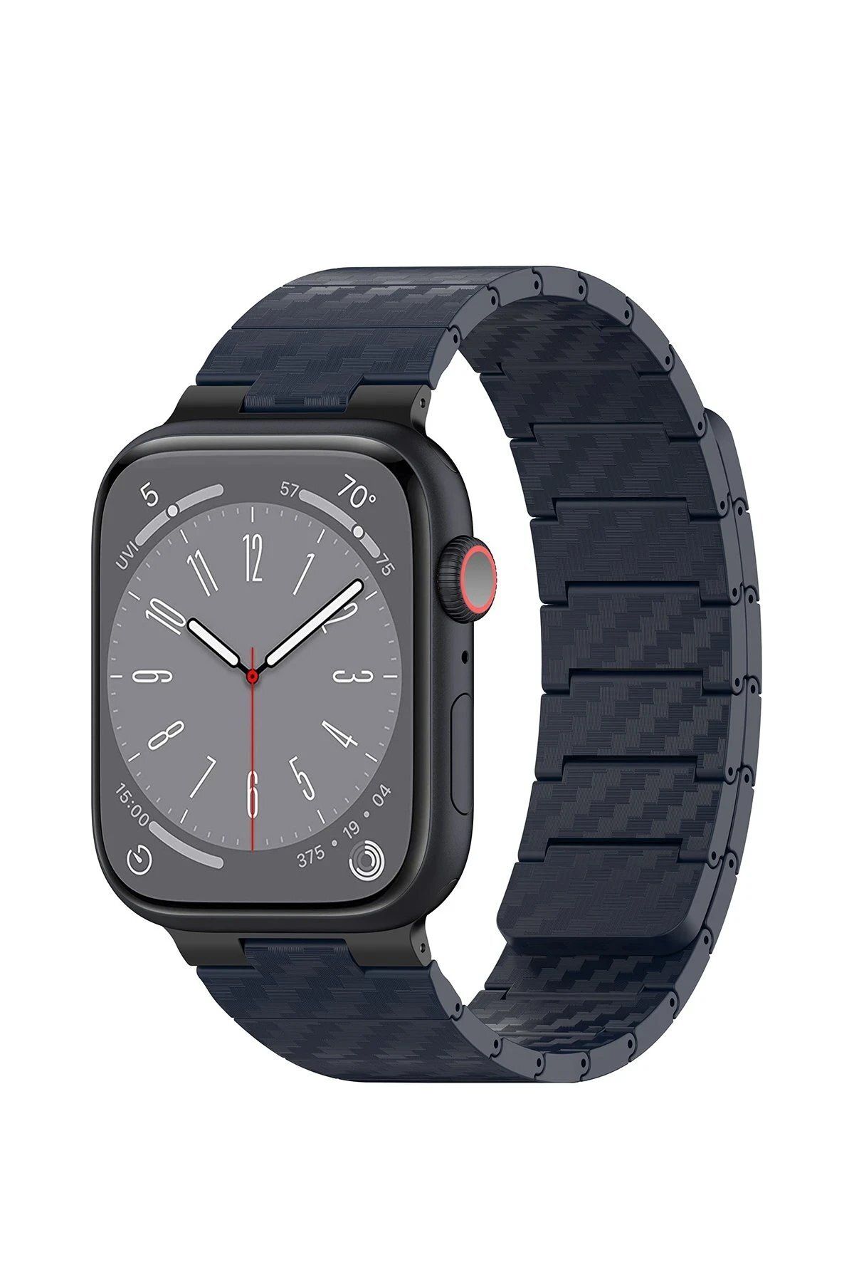 CepteToptan Movenchy Watch 45mm uyumlu Carbon Steel Kordon - Lacivert