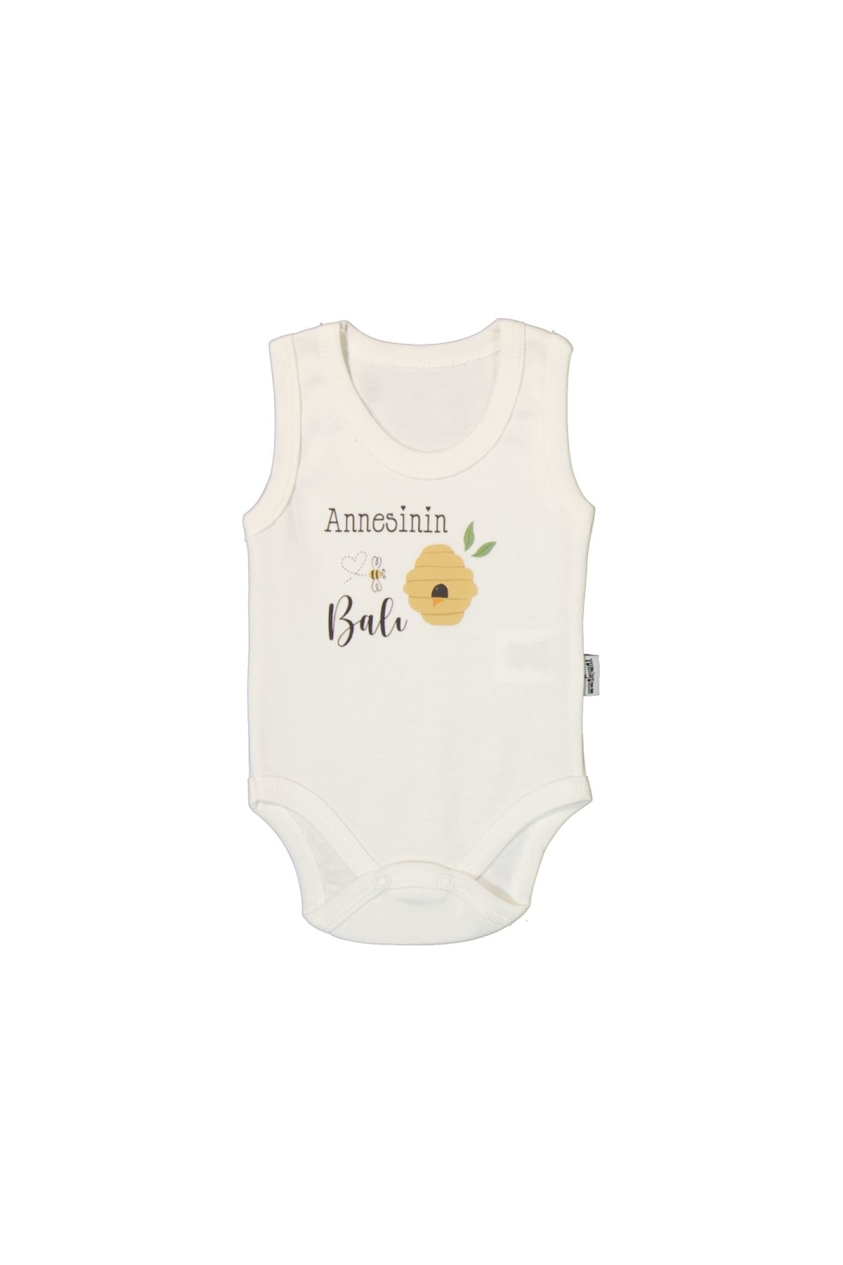 YUMİYUMM ANNESİNİN BALI YAZILI %100 PAMUK BEBEK ZIBINI
