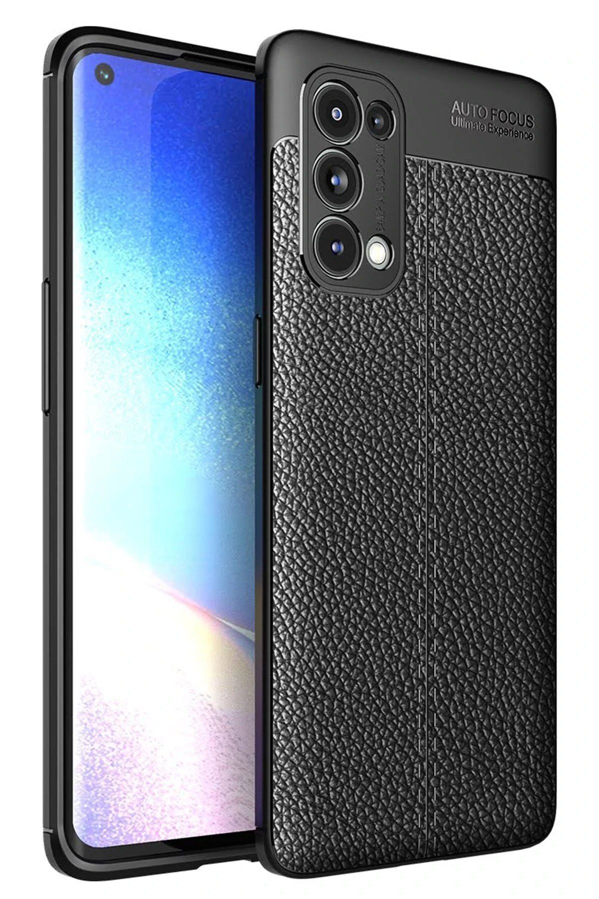 nerede bulurum Newface Oppo Reno 5 Pro Kılıf Auto Focus Kapak - Siyah