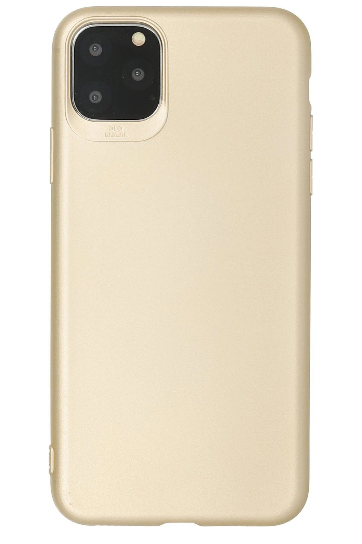 CepteToptan Newface iPhone 11 Pro Kılıf First Silikon - Gold