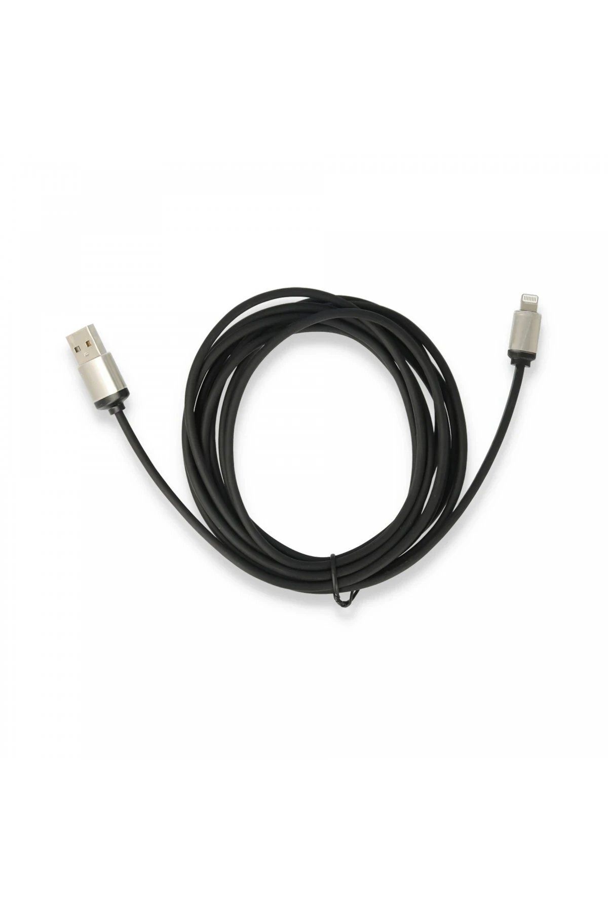 CepteToptan Newface USB to Lightning 3m Kablo - Siyah  Uyumlu