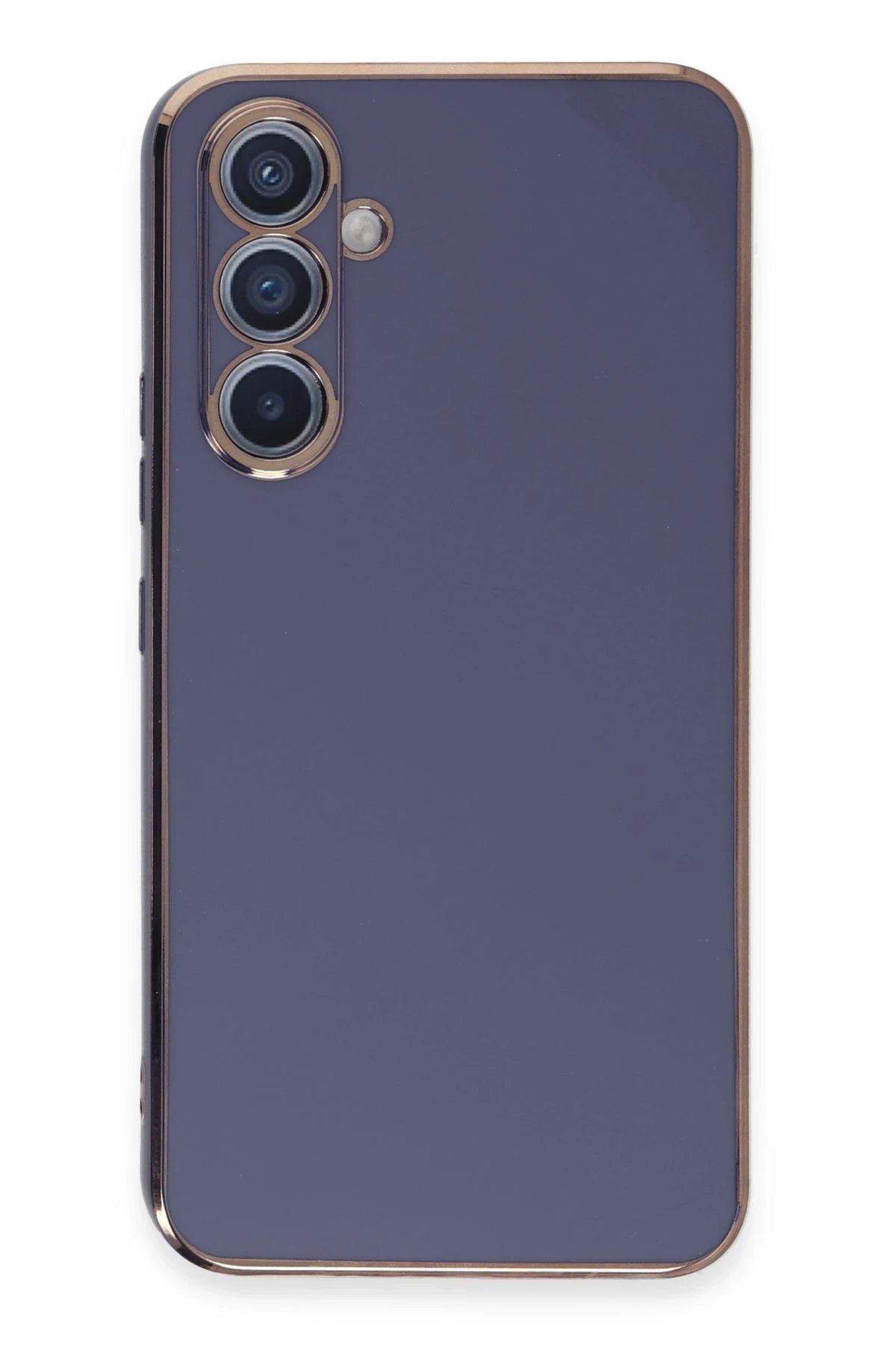 CepteToptan Newface Samsung Galaxy A54 5G Kılıf Volet Silikon - Mavi