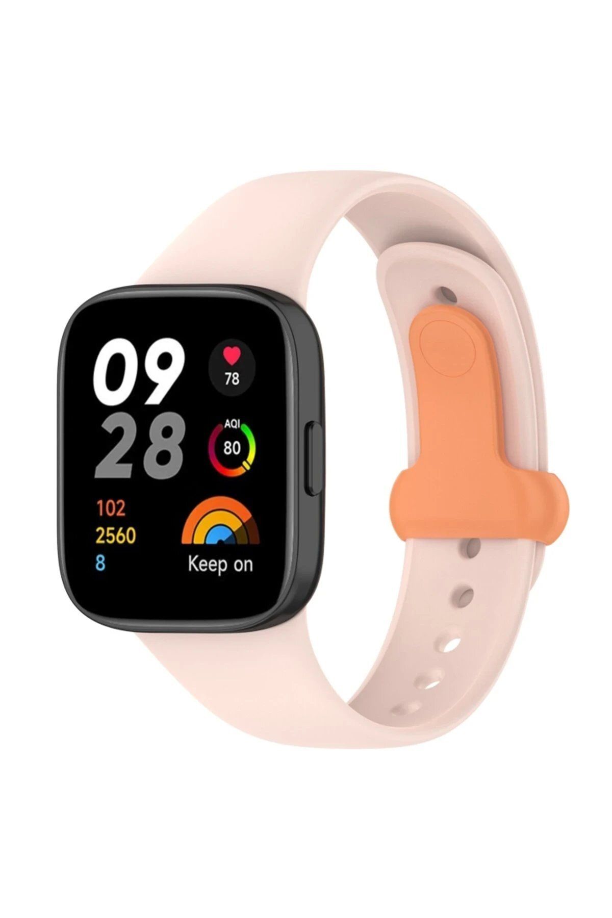 CepteToptan Newface Xiaomi Redmi Watch 3 Origin Silikon Kordon - Pudra