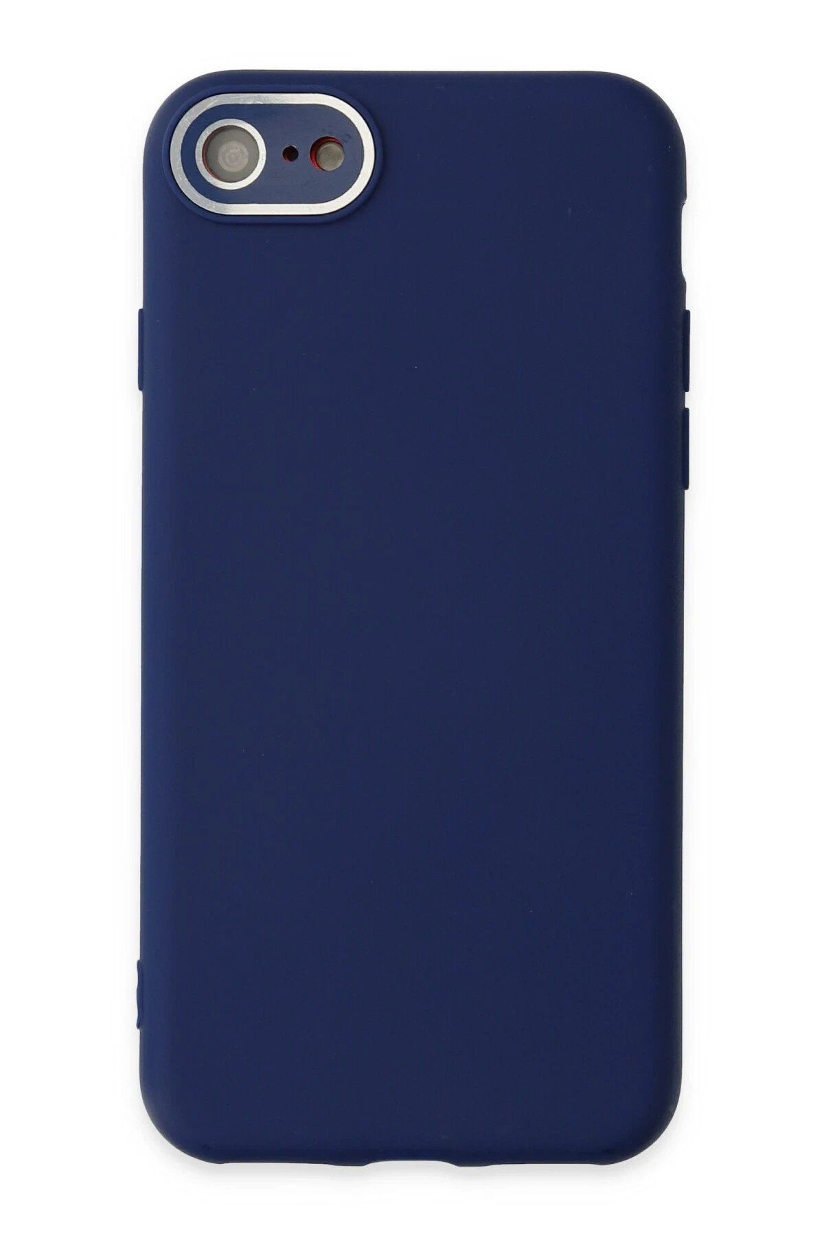 CepteToptan Newface iPhone 7 Kılıf Lansman Glass Kapak - Sky Blue
