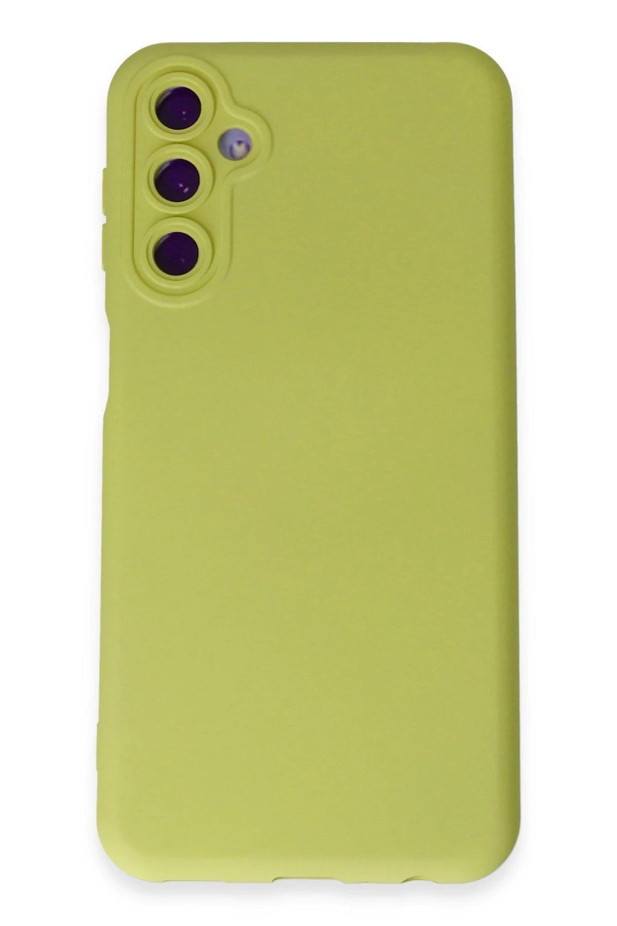 CepteToptan Newface Samsung Galaxy M34 5G Kılıf Nano içi Kadife Silikon - Sarı