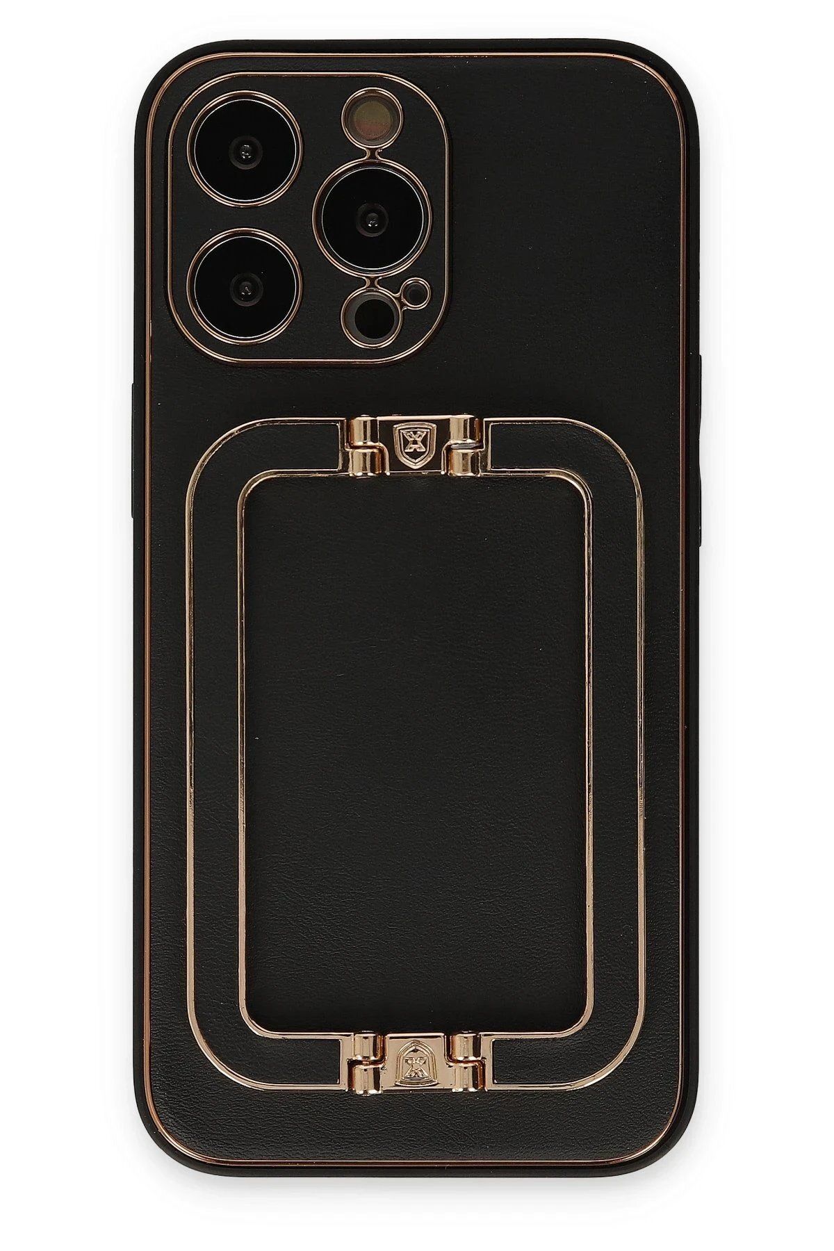 CepteToptan Newface iPhone 13 Pro Max Kılıf Coco Elit Kapak - Siyah