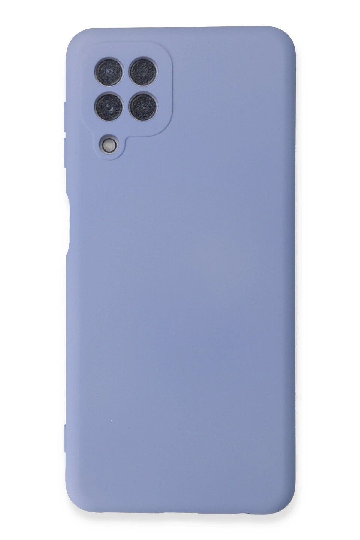 CepteToptan Newface Samsung Galaxy A22 Kılıf Nano içi Kadife Silikon - Lila