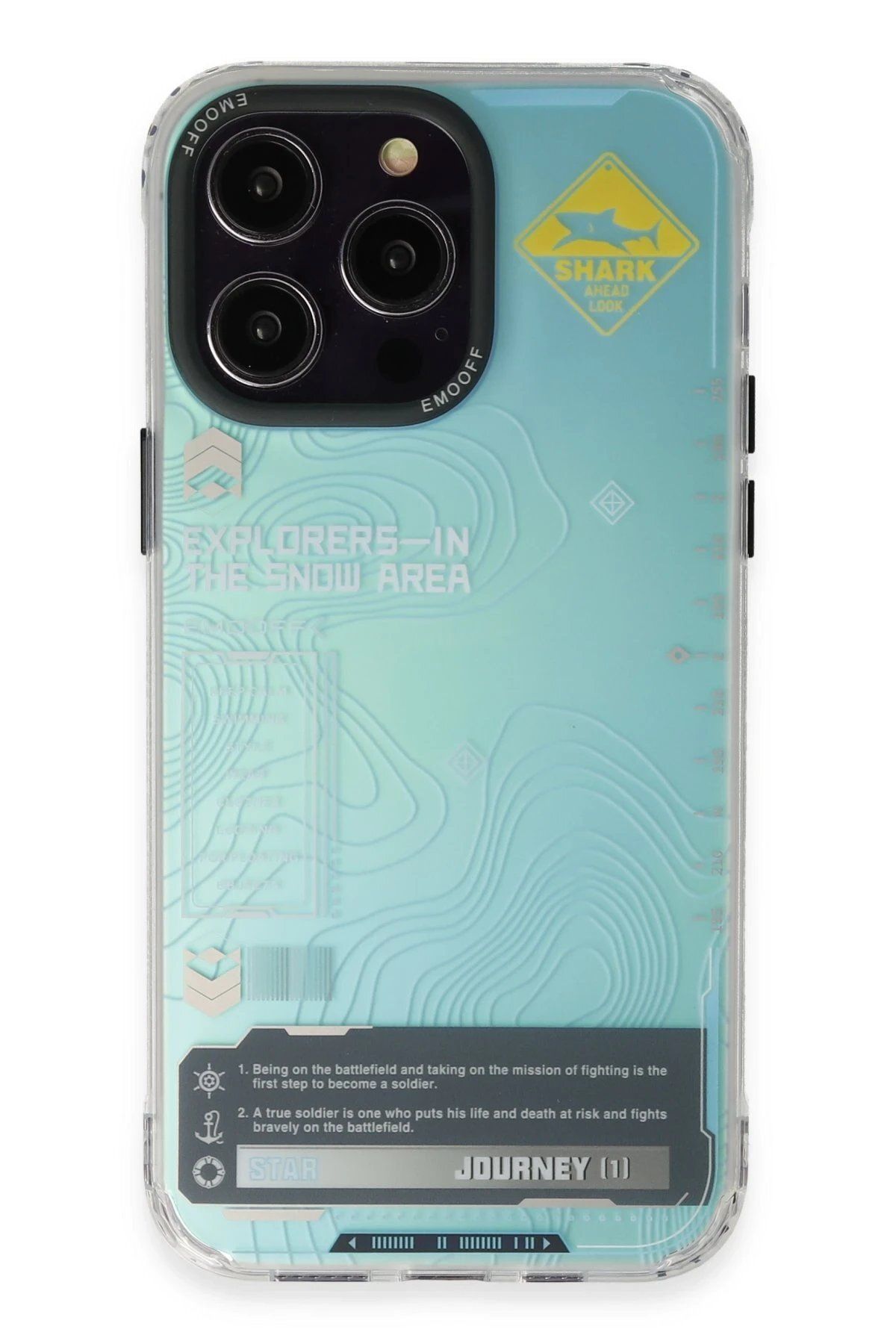 CepteToptan Keep Off iPhone 14 Pro Max Kılıf Cat Desenli Kapak - Cat - 14