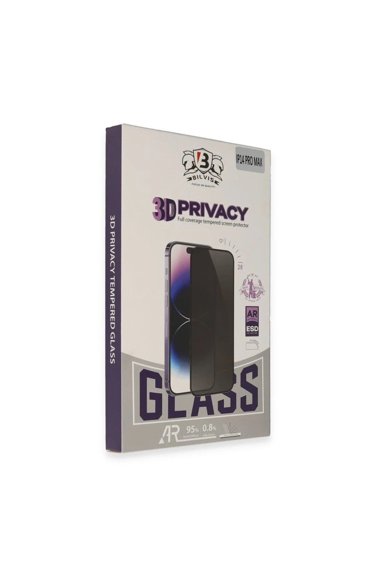 CepteToptan Newface iPhone 16 Pro Max Bilvis 3D Hayalet Cam Ekran Koruyucu