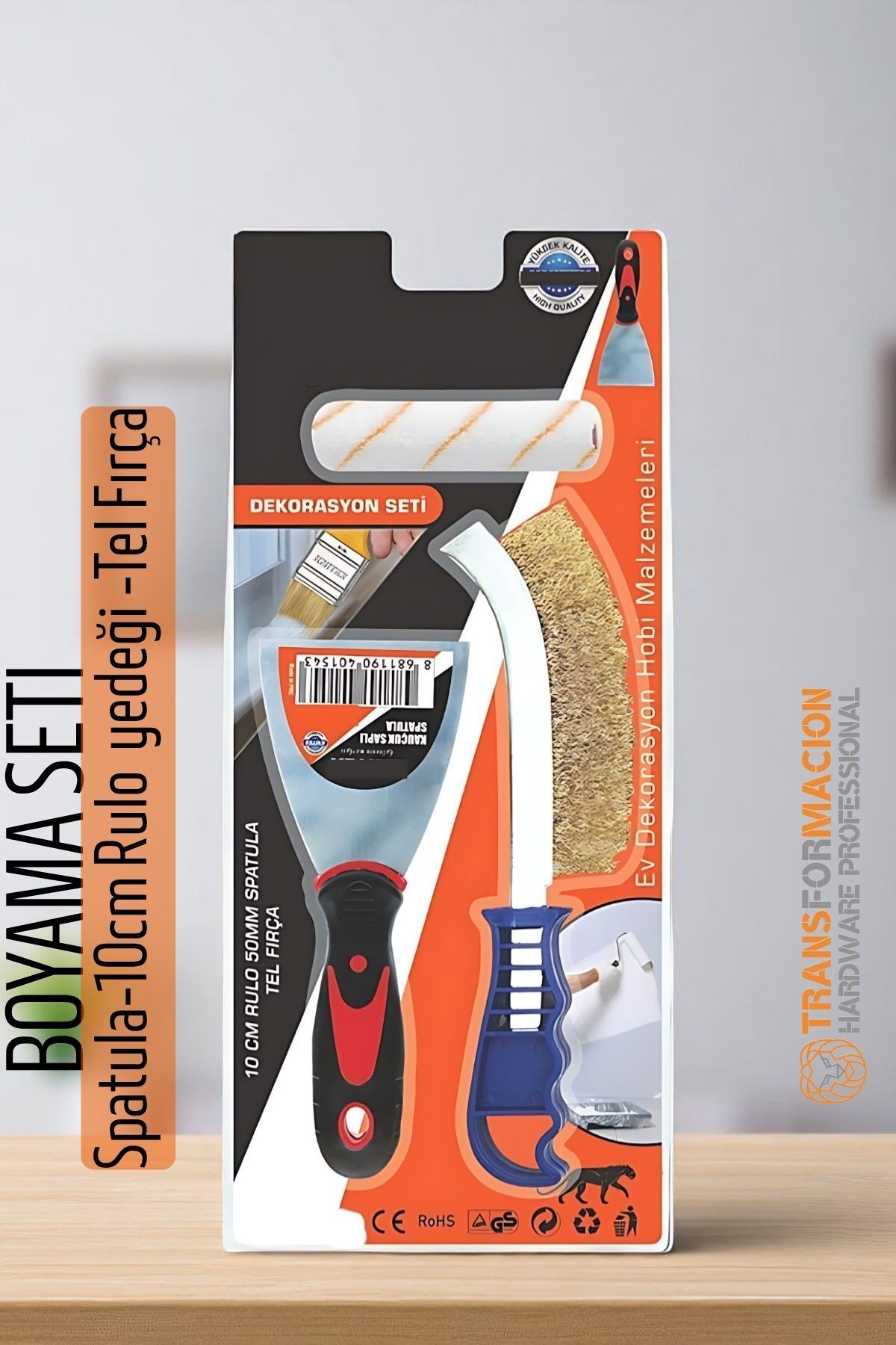 Transformacion Boyama Seti - Spatula-10cm Rulo yedeği -Tel Fırça 721858