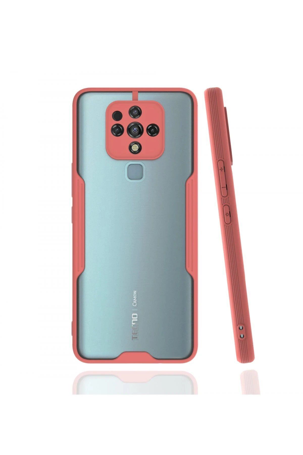 CepteToptan Newface Tecno Camon 16 Kılıf Platin Silikon - Pembe