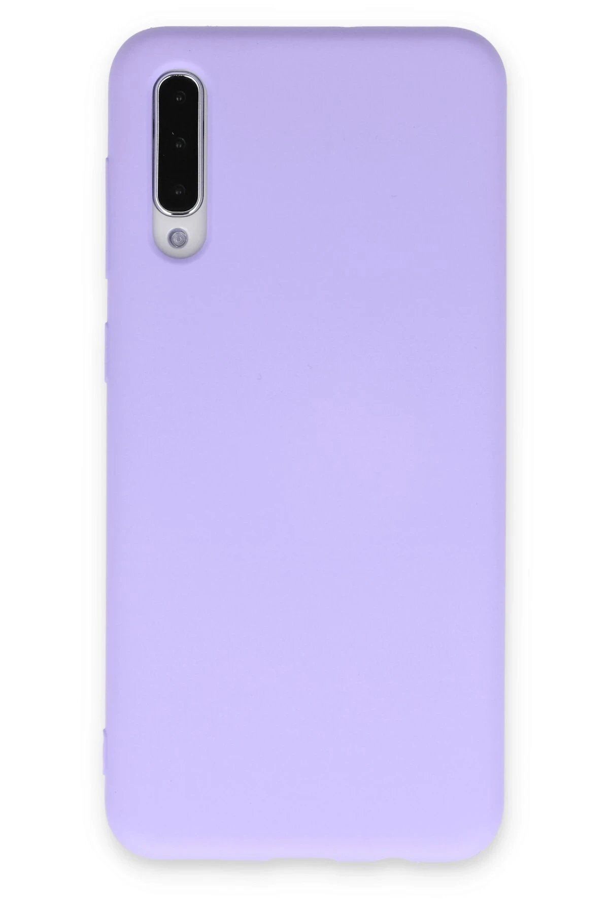 CepteToptan Newface Samsung Galaxy A30S Kılıf Nano içi Kadife Silikon - Lila