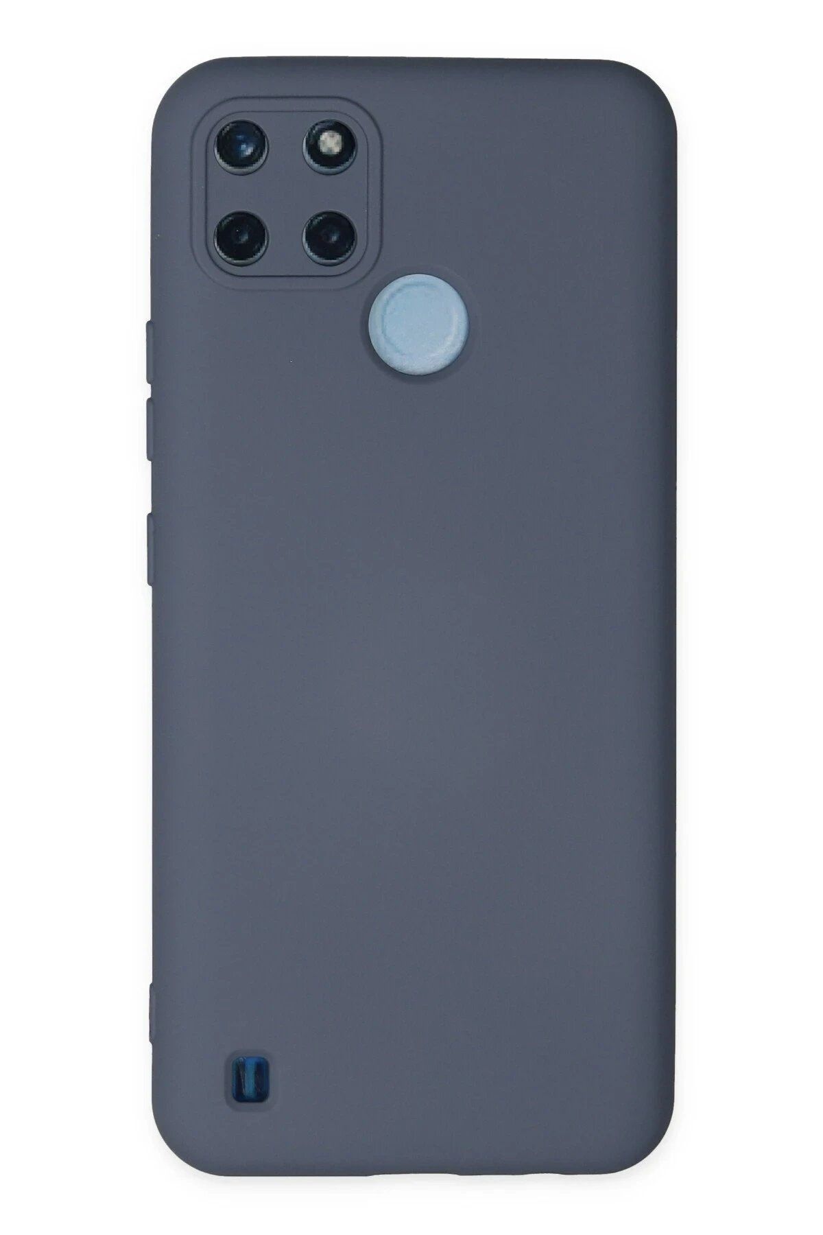 CepteToptan Newface Realme C25Y Kılıf Nano içi Kadife Silikon - Gri